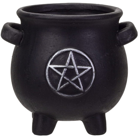 5" Witches Cauldron Pentagram Terracotta Planter Pot - Magick Magick.com