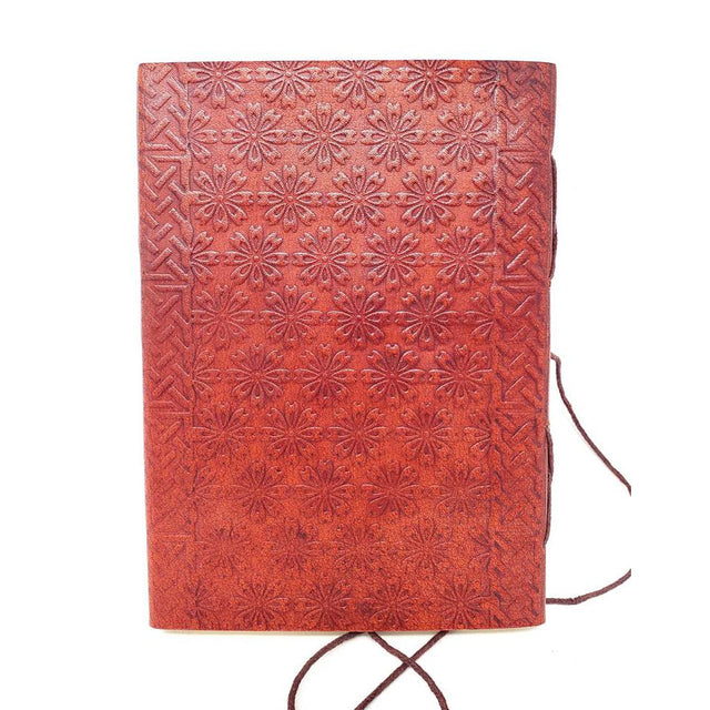 5" x 7" Buddha Embossed Leather Journal with Cord - Magick Magick.com