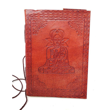 5" x 7" Buddha Leather Blank Book with Cord - Magick Magick.com