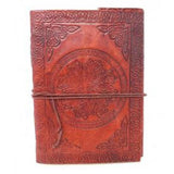 5" x 7" Celtic Mandala Embossed Leather Journal with Cord - Magick Magick.com