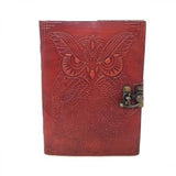 5" x 7" Owl Leather Blank Book with Latch - Magick Magick.com