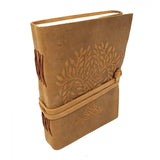 5" x 7" Tree of Life Soft Leather Blank Book with Leather Cord - Magick Magick.com