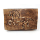 5" x 8" Carved Wood Box - Unicorn - Magick Magick.com