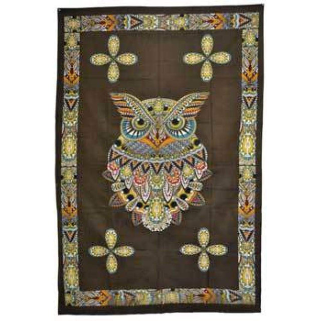 54" x 86" Owl Tapestry - Magick Magick.com