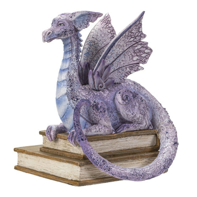 5.1" Amy Brown Dragon Statue - Dragon on Books Story Time - Magick Magick.com