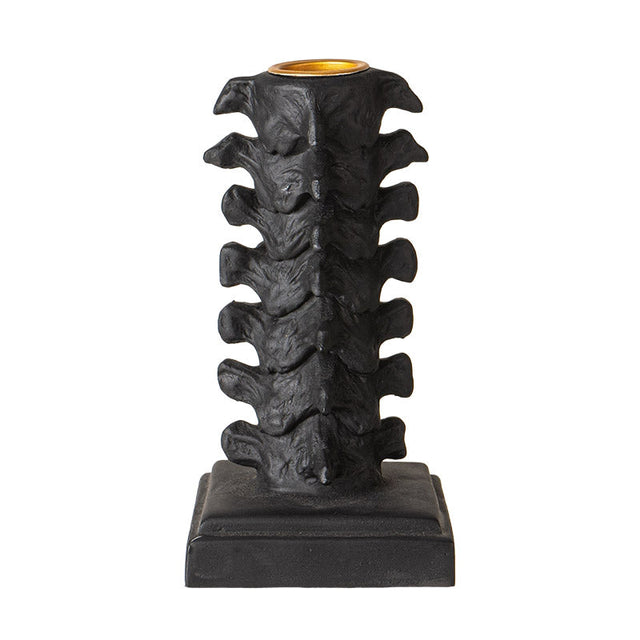 5.25" Black Vertebrae Candle Holder - Magick Magick.com