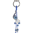 5.25" Evil Eye Key Ring - Peacock with Gems - Magick Magick.com