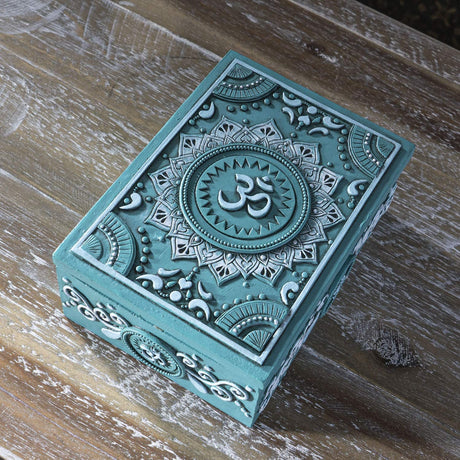 5.25" Mandala & Om Tarot Box - Magick Magick.com