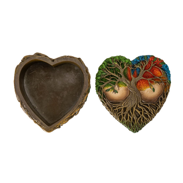 5.3" Tree of Life Heart Shaped Box - Magick Magick.com