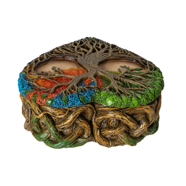 5.3" Tree of Life Heart Shaped Box - Magick Magick.com