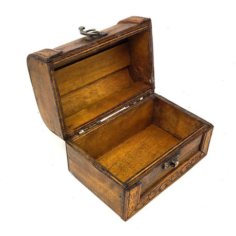 5.5" Antique Wooden Chest - Magick Magick.com