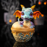 5.5" Boba Tea with George the Dragon Statue - Magick Magick.com