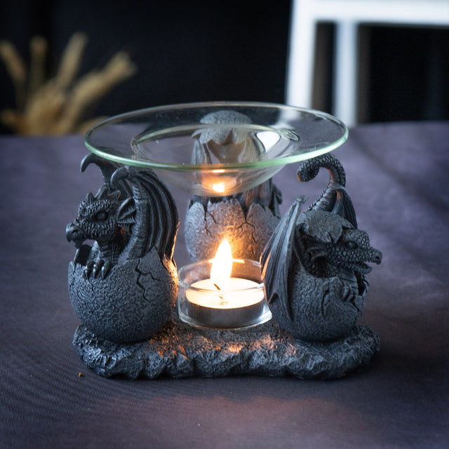 5.5" Dragon Hatchling Glass Oil Burner - Magick Magick.com