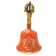 5.5" Orange Sacral Tibetan Hand Bell (Note "C") - Magick Magick.com