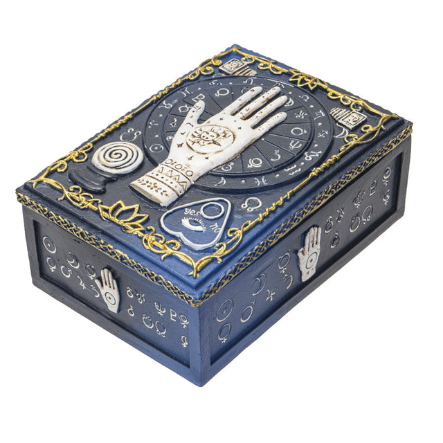 5.5" Palmistry Display Tarot Box - Magick Magick.com