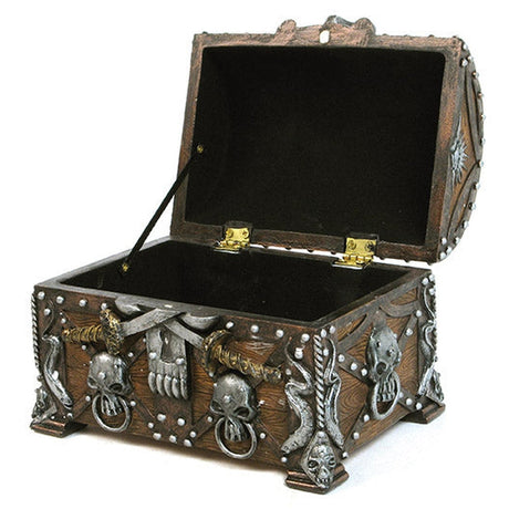 5.5" Pirates Treasure Chest Display Box - Magick Magick.com