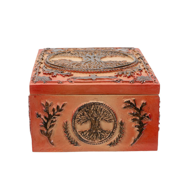 5.5" Tree Of Life Tarot Card Box - Magick Magick.com