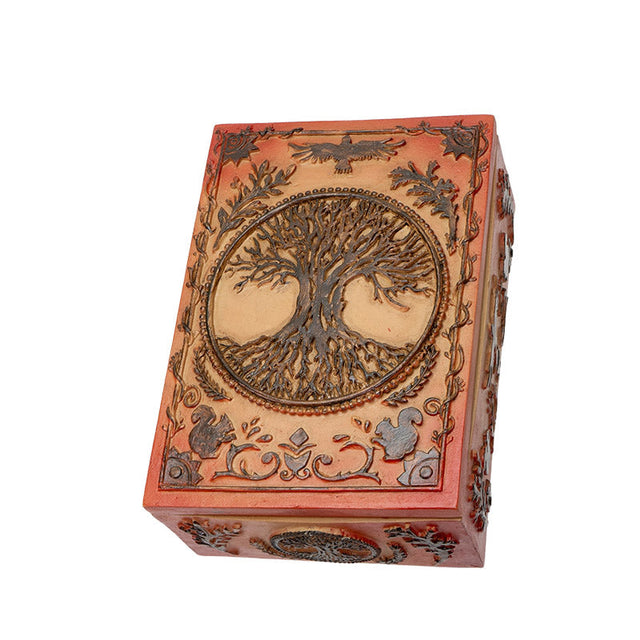 5.5" Tree Of Life Tarot Card Box - Magick Magick.com