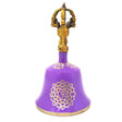 5.5" Violet Crown Tibetan Hand Bell (Note "B") - Magick Magick.com