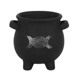 5.5" Witches Cauldron Triple Moon Planter Pot - Magick Magick.com