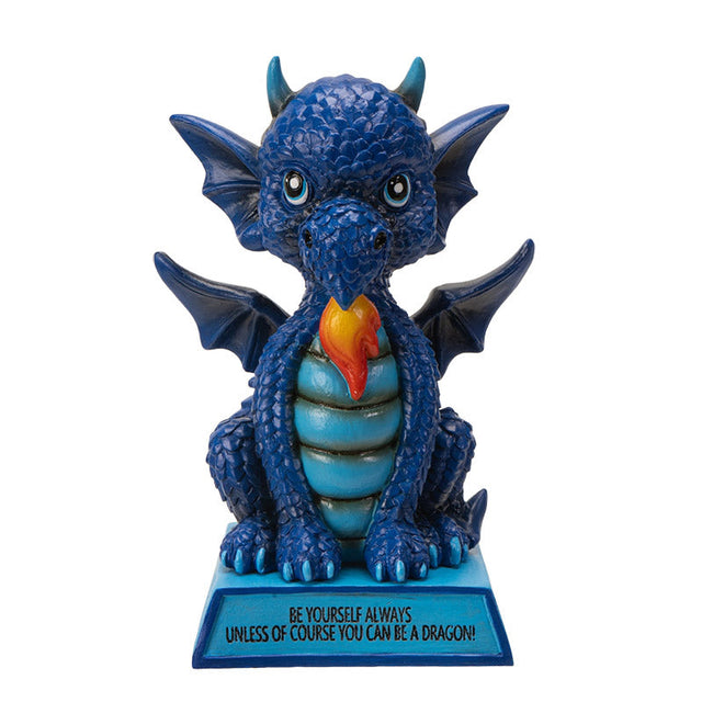 5.7" I Love Dragons Statue - Be Yourself Always Unless Of Course You Can Be A Dragon - Magick Magick.com