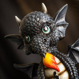 5.7" I Love Dragons Statue - Dragon With A Girl Tattoo - Magick Magick.com