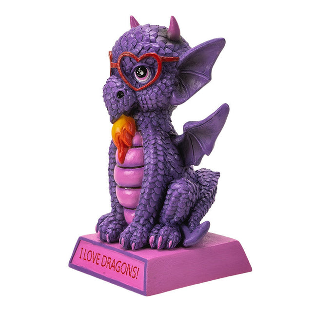 5.7" I Love Dragons Statue - I Love Dragons! - Magick Magick.com