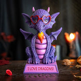 5.7" I Love Dragons Statue - I Love Dragons! - Magick Magick.com