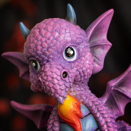 5.7" I Love Dragons Statue - She's Cute But Fierce! - Magick Magick.com