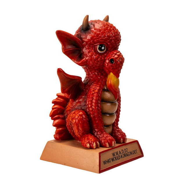 5.7" I Love Dragons Statue - What Would A Dragon Do? - Magick Magick.com