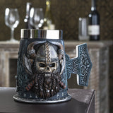 5.75" Stainless Steel Resin Mug - Danegeld Tankard - Magick Magick.com