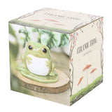 5.8" Frog on Lily Ceramic Oil Burner - Magick Magick.com