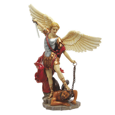 6" Archangel Statue - St. Michael (Colorized) - Magick Magick.com