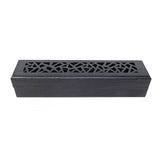 6" Black Finish Wood Incense Box Burner - Magick Magick.com