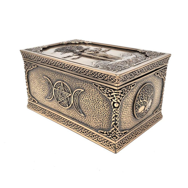 6" Bronze Mother Earth Gaia Display Box - Magick Magick.com