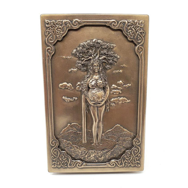 6" Bronze Mother Earth Gaia Display Box - Magick Magick.com