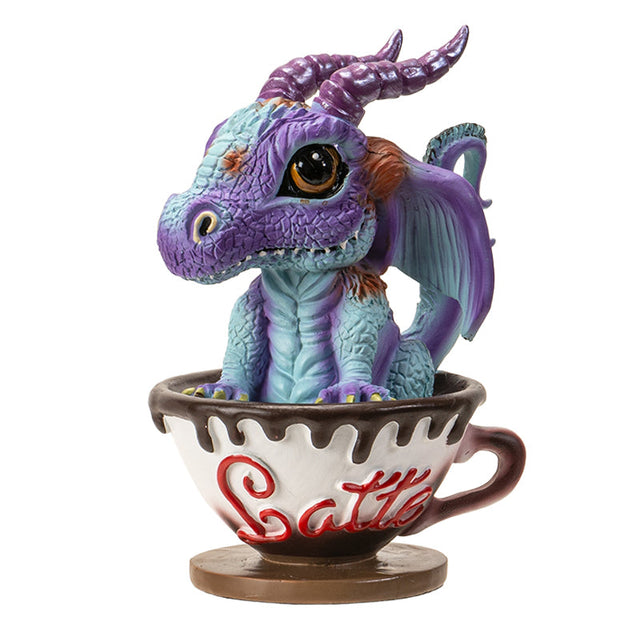 6" Latte with Eugene the Dragon Statue - Magick Magick.com