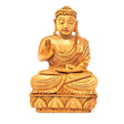 6" Meditation Buddha Hand Carved Wood Statue - Magick Magick.com