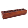 6" Rosewood Finish Wood Incense Box Burner - Magick Magick.com