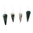 6-Sided Pendulum - Moss Agate - Magick Magick.com