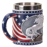 6" Stainless Steel Rim Mug - Unconquered Tankard - Magick Magick.com