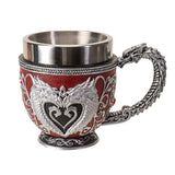 6" Stainless Steel Tea Cup - Dragon Heart - Magick Magick.com