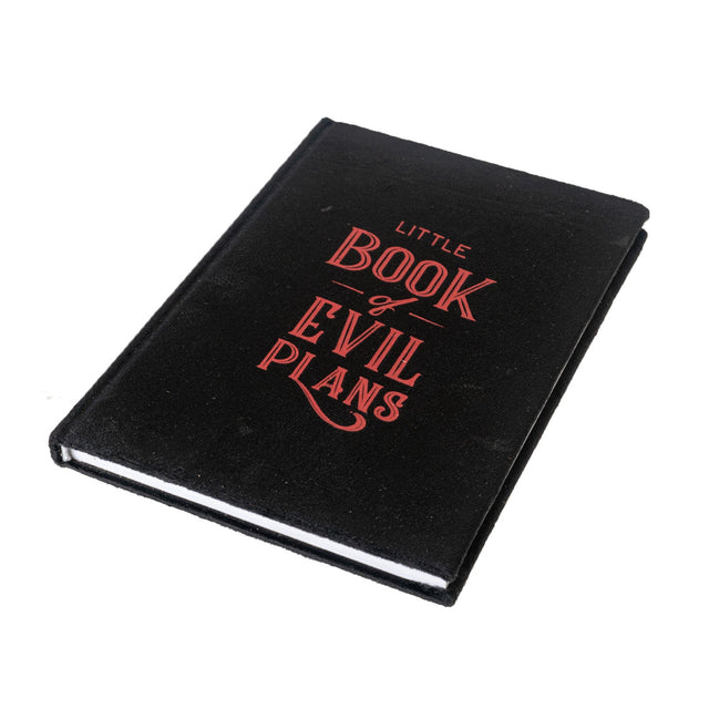 6" x 8" Velvet Journal - Little Book of Evil Plans - Magick Magick.com