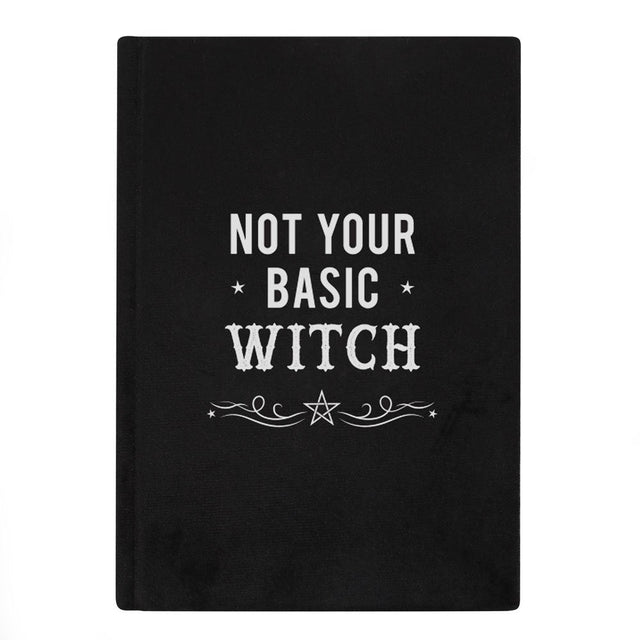 6" x 8" Velvet Journal - Not Your Basic Witch - Magick Magick.com