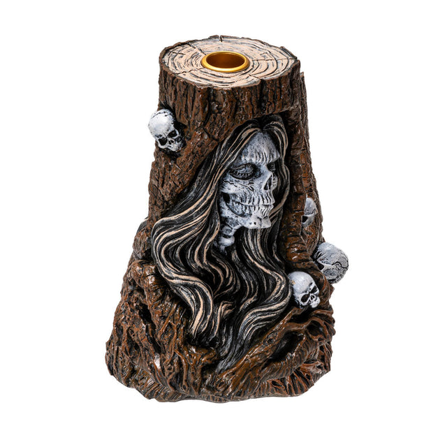 6.1" Day of the Dead Tree Backflow Incense Burner