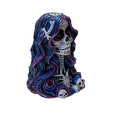 6.2" Day of the Dead Senorita Backflow Incense Burner