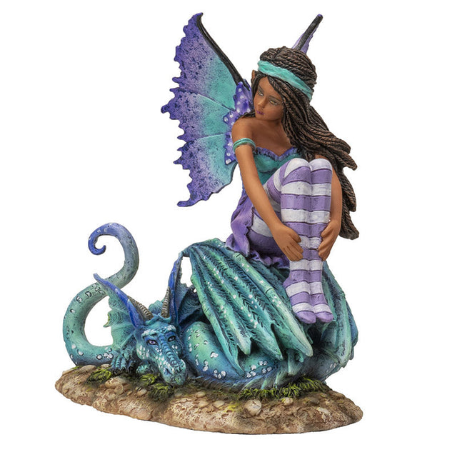 6.25" Amy Brown Fairy Statue - Dragon Perch - Magick Magick.com