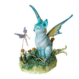 6.3" Amy Brown Blue Fairy Cat Statue - Magick Magick.com