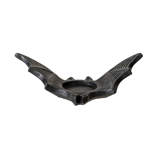 6.5" Black Bat Tealight Candle Holder - Magick Magick.com