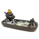 6.5" Dragon Mountain Backflow Cone Incense Burner - Magick Magick.com